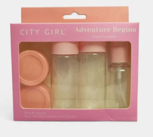 CITY GIRL SET ENVASE P/VIAJE X 6 PCS (1715)