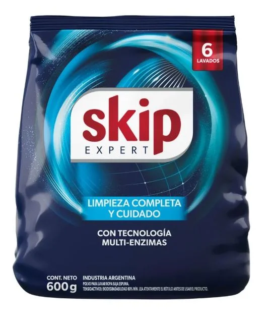 SKIP J.POLVO BIO ENZIMAS X 600 G.(24)