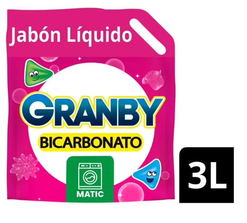 GRANBY J.LIQ.MATIC ROSAS C/BICARBONATO X 3 L.(4) 