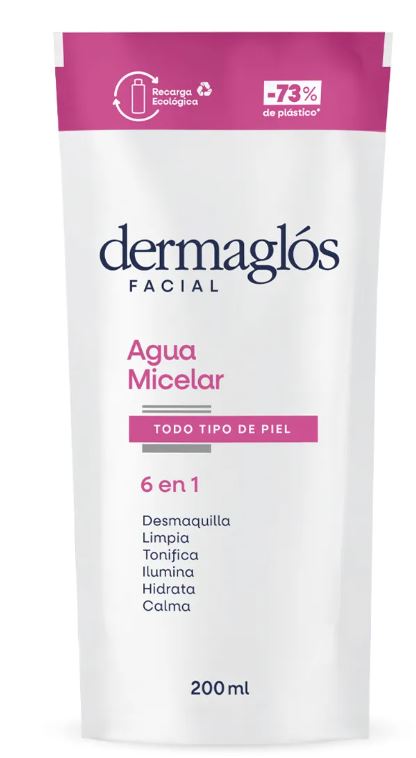DERMAGLOS AGUA MICELAR 6EN1 T.T.PIEL X 200 ML D.PACK