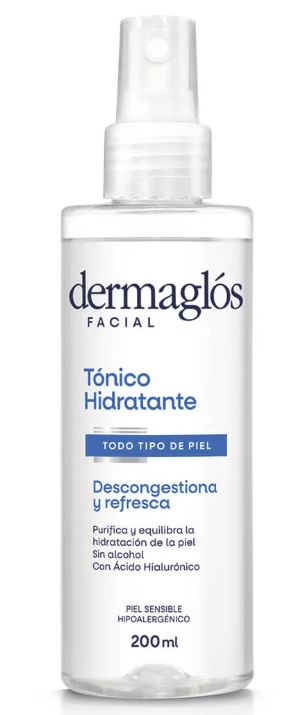 DERMAGLOS FACIAL SPRAY TONICO HIDRAT. X 200 ML
