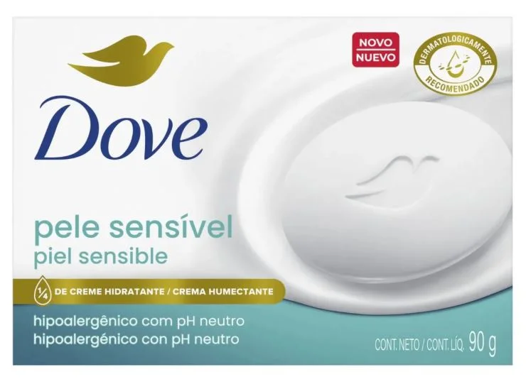 DOVE JAB.HUMECT.PIEL SENS.X 90 G. (48)