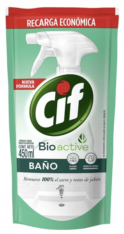 CIF BAÑO BIODEGRADABLE X 450 ML D.PACK (15)