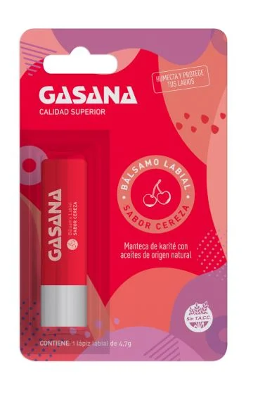 GASANA BALSAMO LABIAL CEREZA X 4.7 G. (12)
