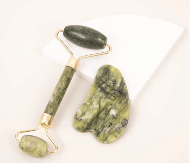 FASHION B.RODILLO FACIAL 2 PIEZAS VERDE C/PIEDRA CHATA (FXL-18002)