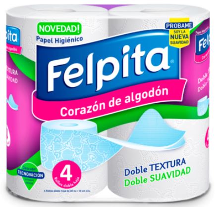 FELPITA P.HIG.BLANCO D.HOJA 4 U.X 20 MTS - (10)-55-