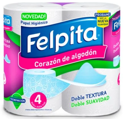FELPITA P.HIG.BLANCO D.HOJA 4 U.X 20 MTS - (10)-55-