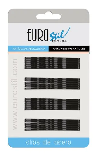 EUROSTIL CARTON CLIP 70MM NEGRO X 24 U. (01611/50)
